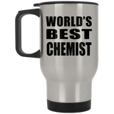 World's Best Chemist - Silver Travel Mug