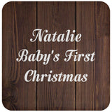 Natalie Baby's First Christmas - Drink Coaster D