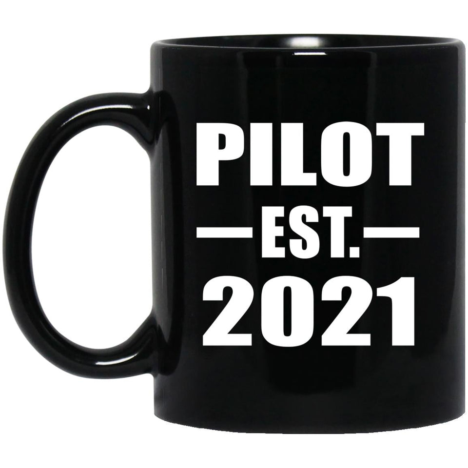 Pilot Established EST. 2021 - 11oz Coffee Mug Black