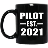 Pilot Established EST. 2021 - 11oz Coffee Mug Black