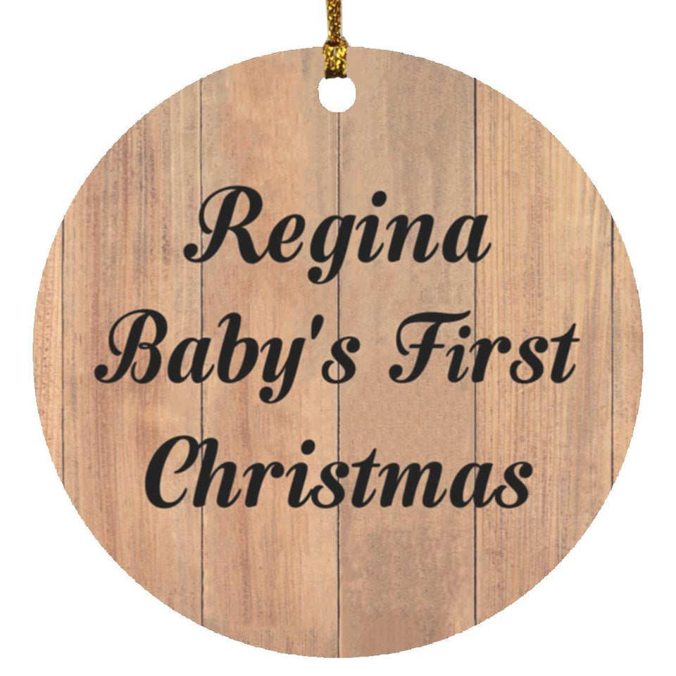 Regina Baby's First Christmas - Circle Ornament C