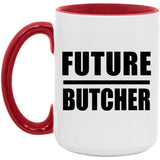 Future Butcher - 15oz Accent Mug Red
