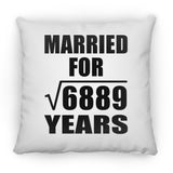 83rd Anniversary Married For Square Root of 6889 Years - Throw Pillow