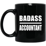 Badass Accountant - 11oz Coffee Mug Black
