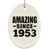 71st Birthday Amazing Since 1953 - Oval Ornament