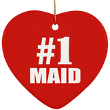 Number One #1 Maid - Heart Ornament