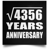 66th Anniversary Square Root of 4356 Years Anniversary - Poster Square