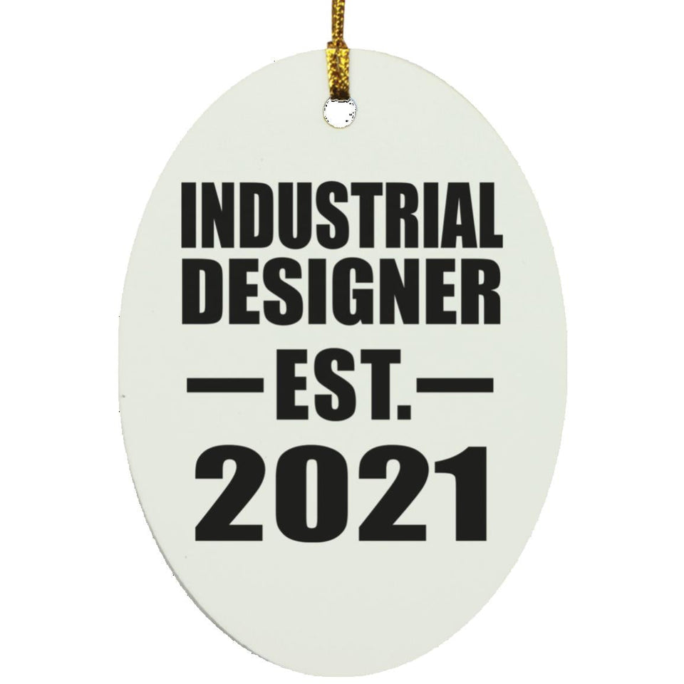 Industrial Designer Established EST. 2021 - Oval Ornament