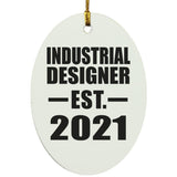 Industrial Designer Established EST. 2021 - Oval Ornament