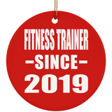 Fitness Trainer Since 2019 - Circle Ornament