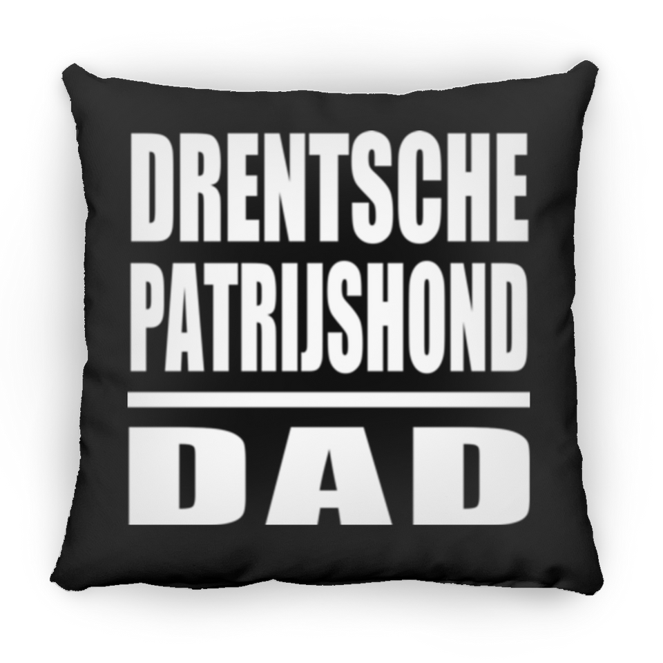 Drentsche Patrijshond Dad - Throw Pillow Black