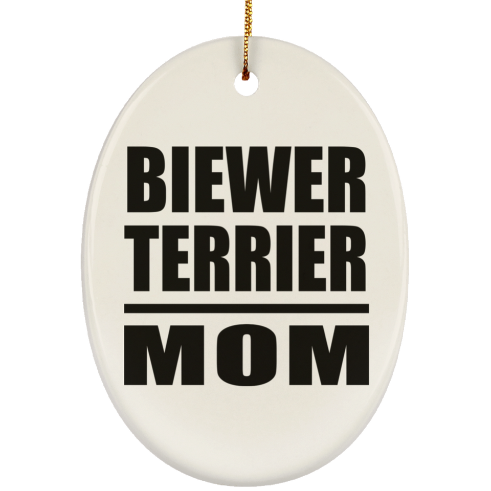 Biewer Terrier Mom - Oval Ornament