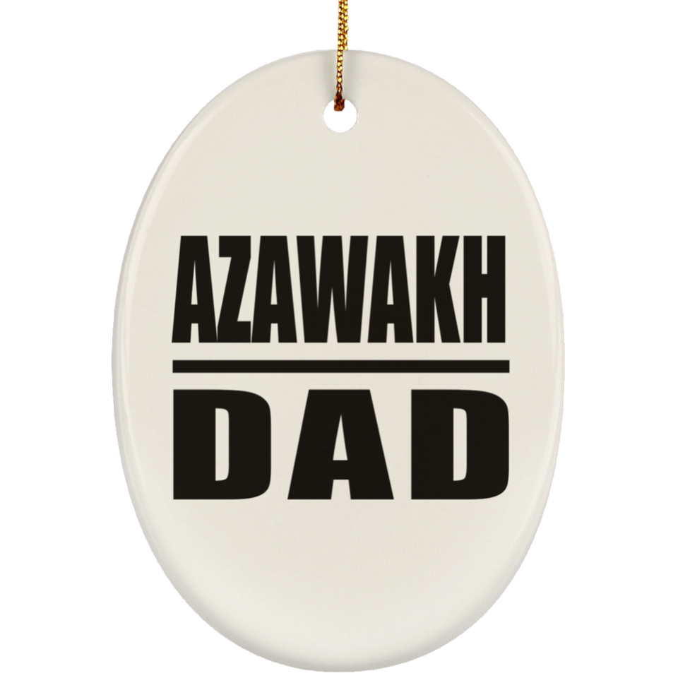 Azawakh Dad - Oval Ornament