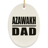 Azawakh Dad - Oval Ornament