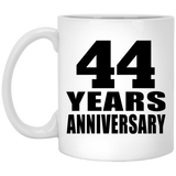 44th Anniversary 44 Years - 11 Oz Coffee Mug