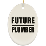 Future Plumber - Oval Ornament