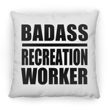 Badass Recreation Worker - Throw Pillow