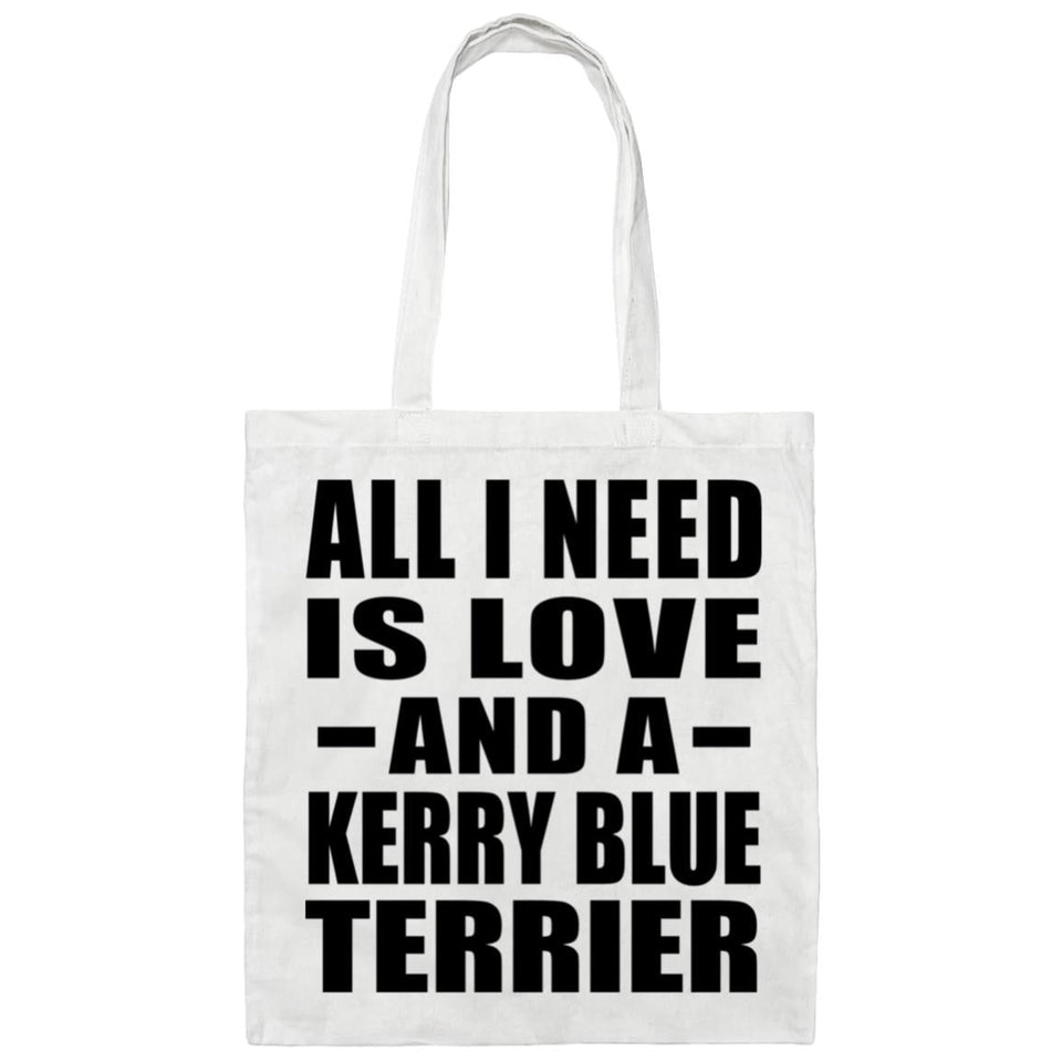 All I Need Is Love And A Kerry Blue Terrier - Tote Bag White