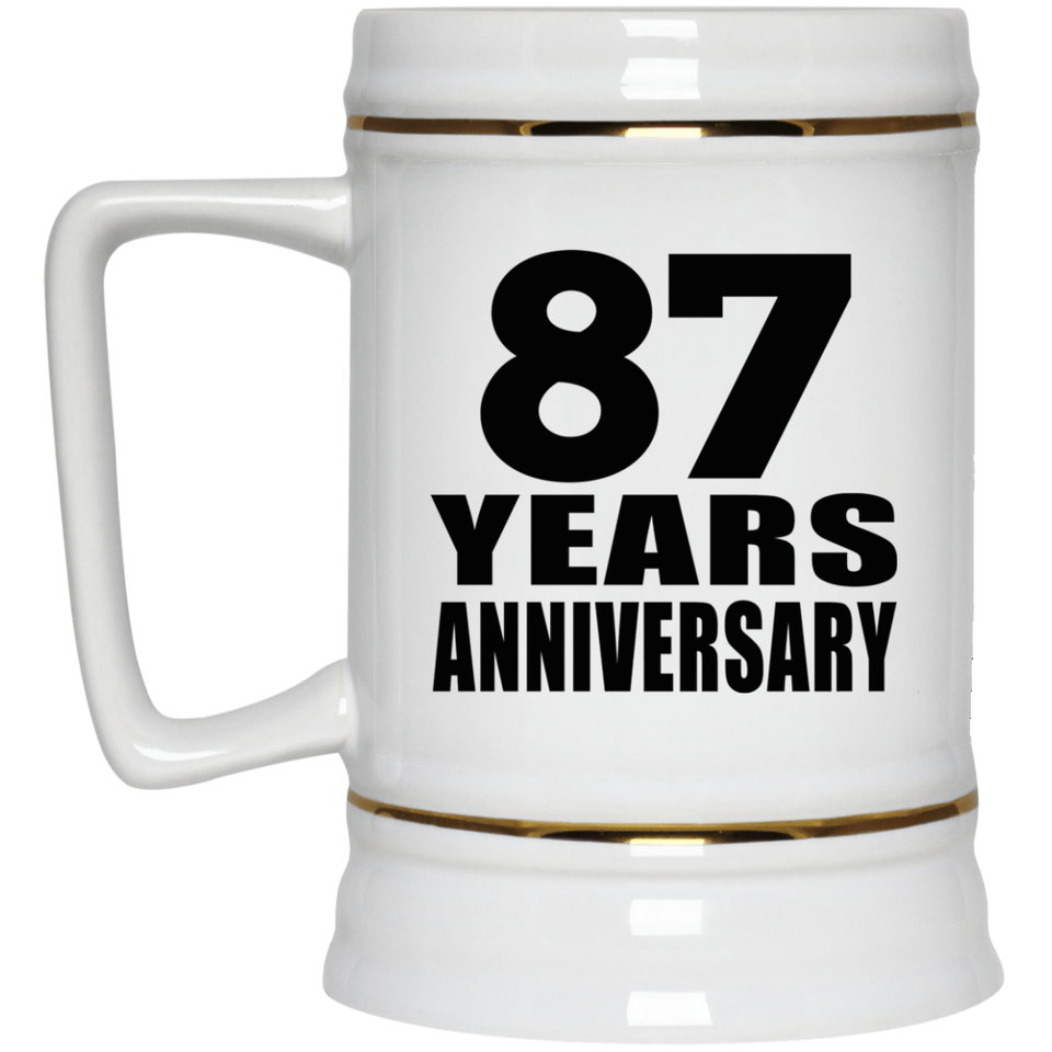 87th Anniversary 87 Years - Beer Stein