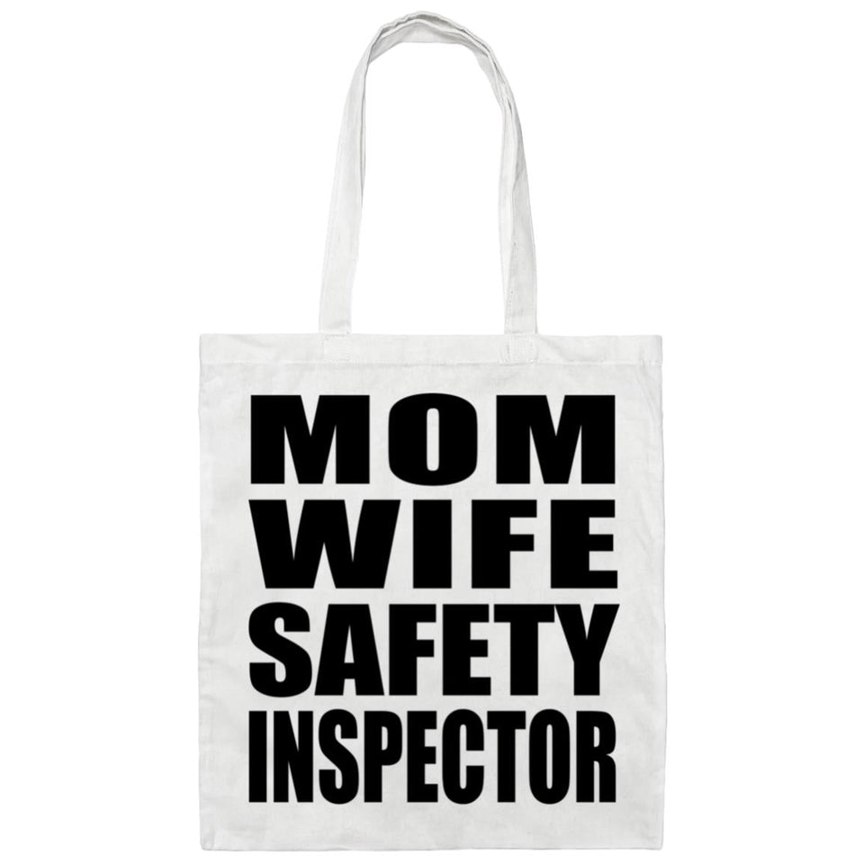 Mom Wife Safety Inspector - Tote Bag White