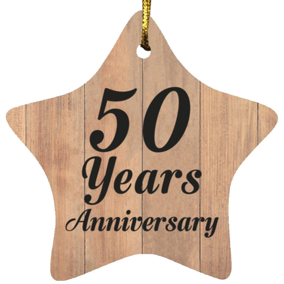 50th Anniversary 50 Years Anniversary - Star Ornament C