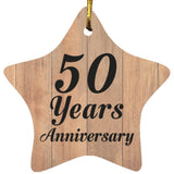 50th Anniversary 50 Years Anniversary - Star Ornament C