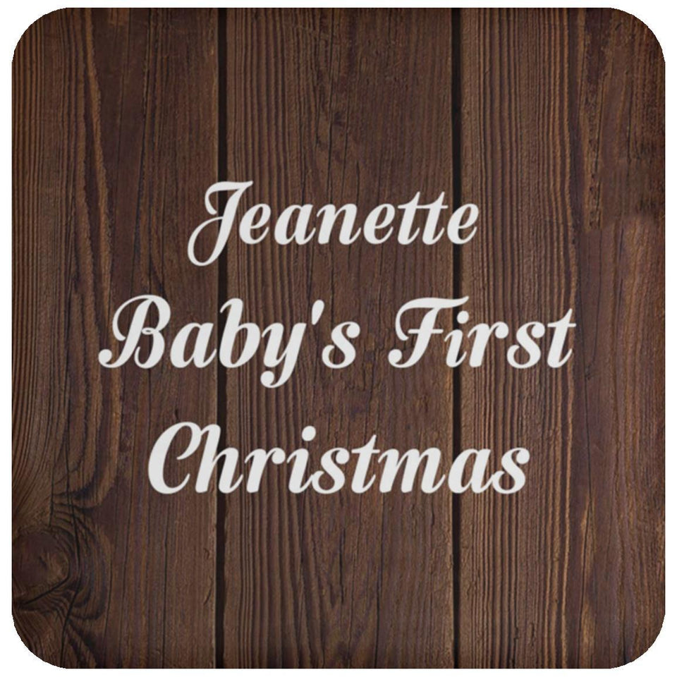 Jeanette Baby's First Christmas - Drink Coaster D