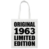 61st Birthday Original 1963 Limited Edition - Tote Bag White
