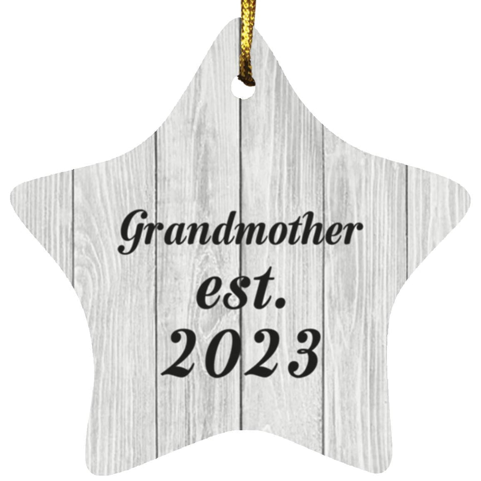 Grandmother Established Est. 2023 - Star Ornament F