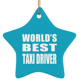 World's Best Taxi Driver - Star Ornament