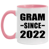 Gram Since 2022 - 11oz Accent Mug Pink