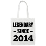 10th Birthday Legendary Since 2014 - Tote Bag White