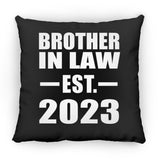 Brother In Law Established EST. 2023 - Throw Pillow Black