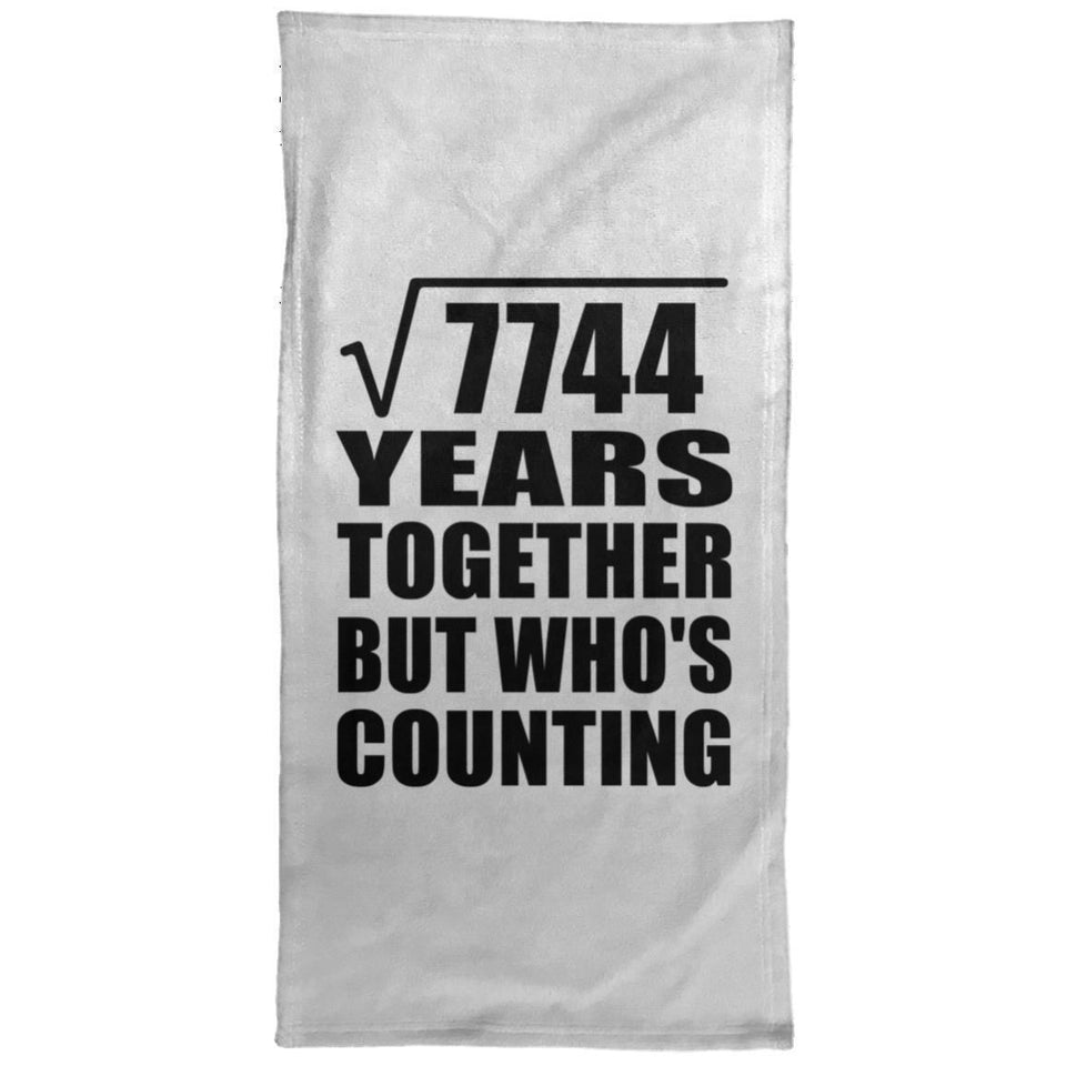 88th Anniversary Square Root of 7744 Years Who's Counting - Hand Towel