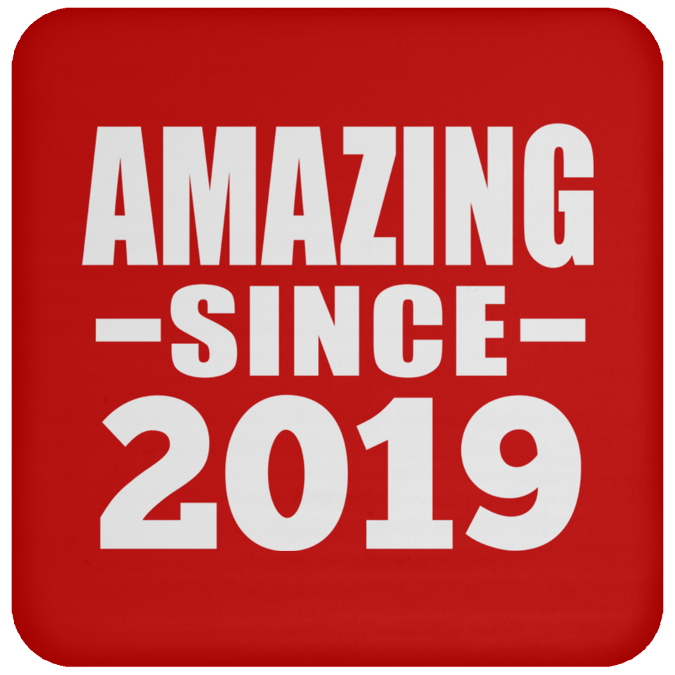 5th Birthday Amazing Since 2019 - Drink Coaster