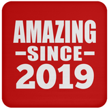 5th Birthday Amazing Since 2019 - Drink Coaster