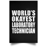 World's Okayest Laboratory Technician - Poster Portrait