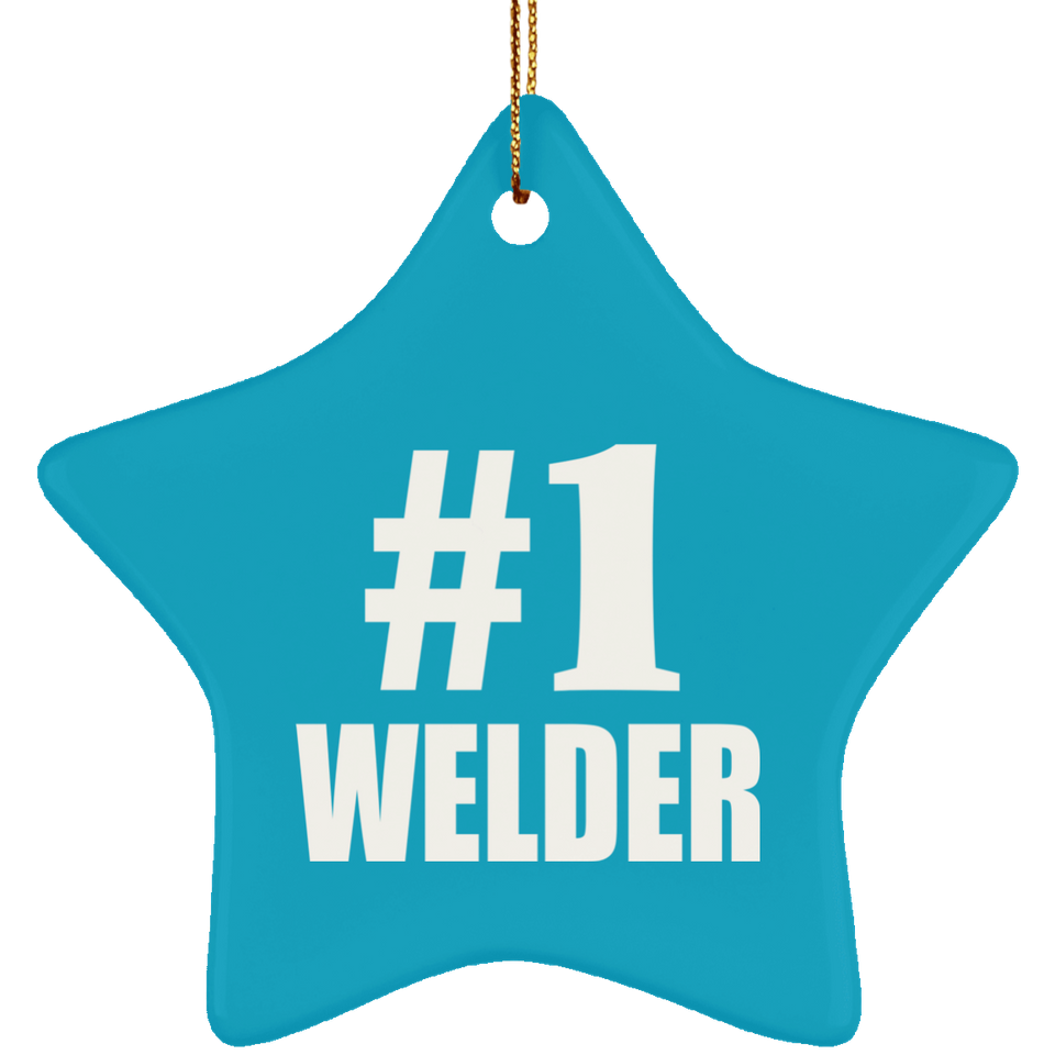 Number One #1 Welder - Star Ornament