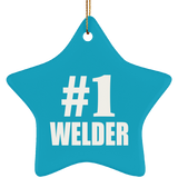 Number One #1 Welder - Star Ornament