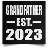 Grandfather Established EST. 2023 - Poster Square