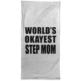 World's Okayest Step Mom - Hand Towel