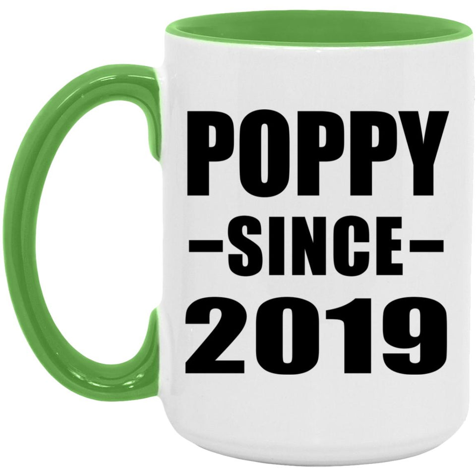 Poppy Since 2019 - 15oz Accent Mug Green