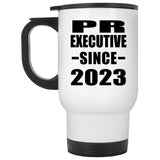 PR Executive Since 2023 - White Travel Mug