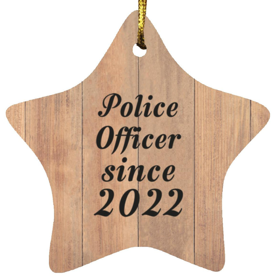 Police Officer Since 2022 - Star Ornament C