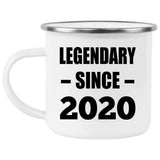 4th Birthday Legendary Since 2020 - 12oz Camping Mug