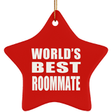 World's Best Roommate - Star Ornament