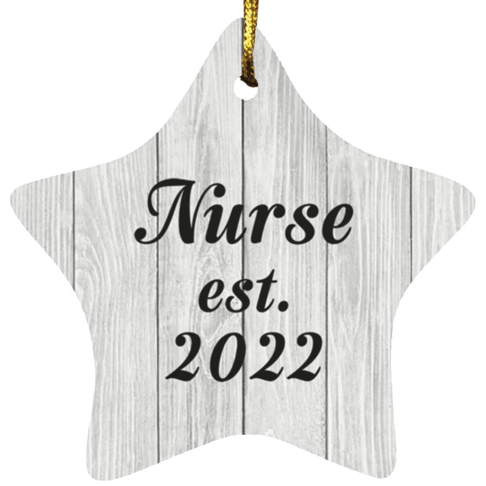 Nurse Established Est. 2022 - Star Ornament F