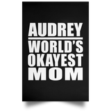 Audrey World's Okayest Mom - Poster Portrait