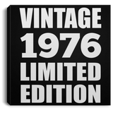 48th Birthday Vintage 1976 Limited Edition - Canvas Square