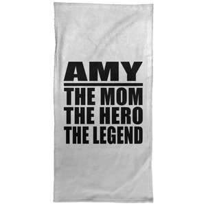 Amy The Mom The Hero The Legend - Hand Towel